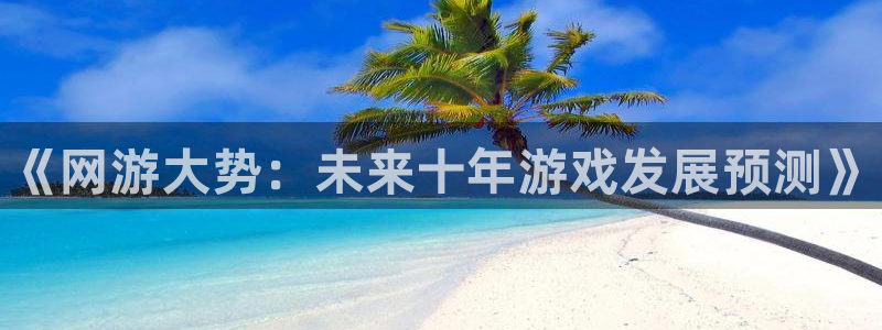极悦娱乐平台官网入口：《网游大势：未来十年游戏发展预测》
