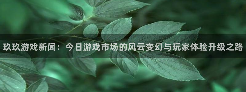 极悦娱乐网页登录入口下载：玖玖游戏新闻：今日游戏市场的风云变